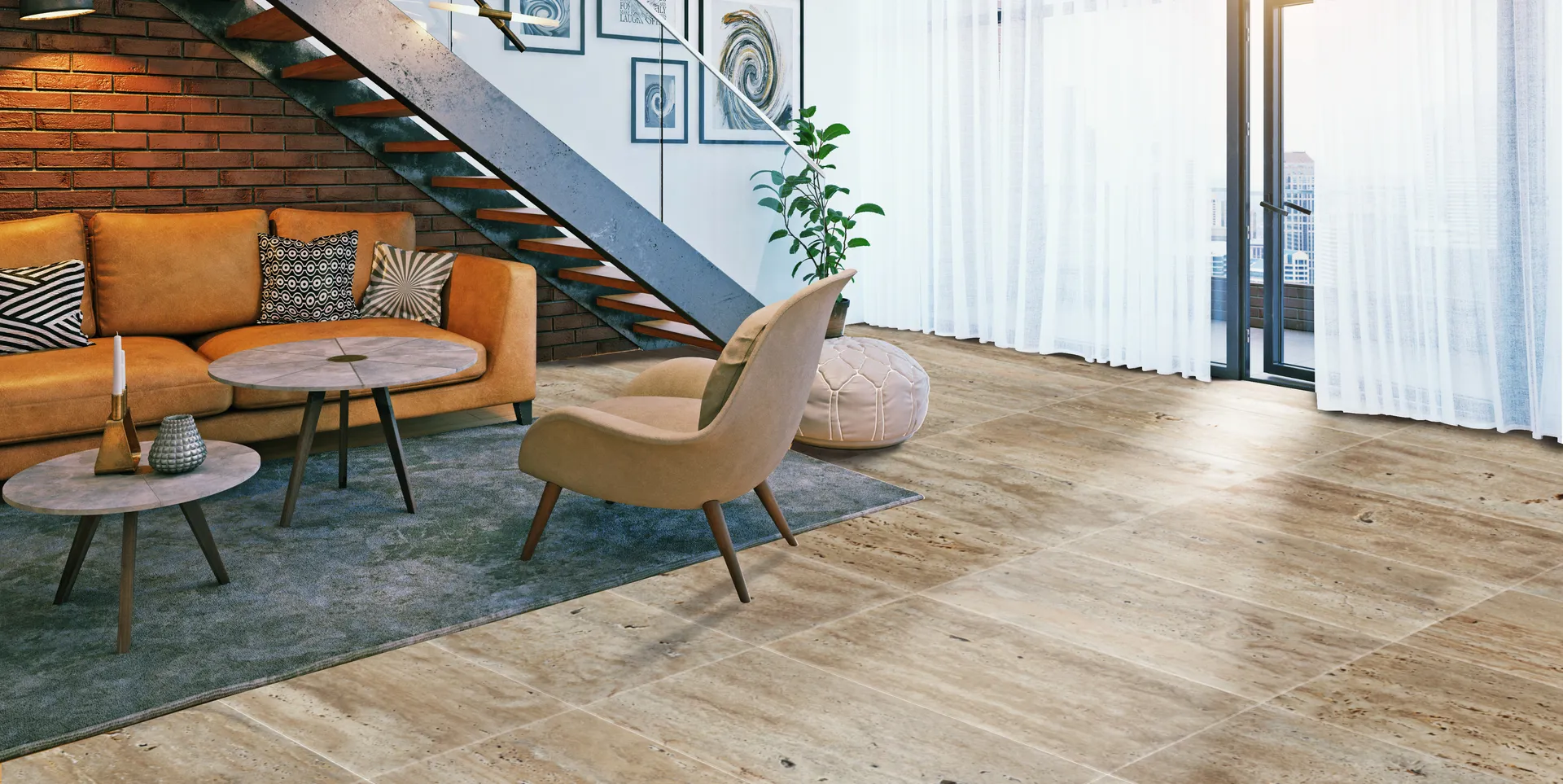 Comm Mix Vein Cut Travertine