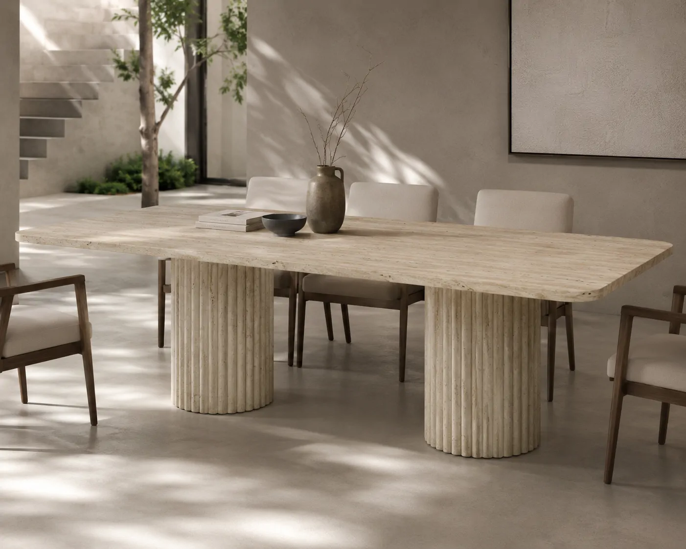 Orea Travertine Table