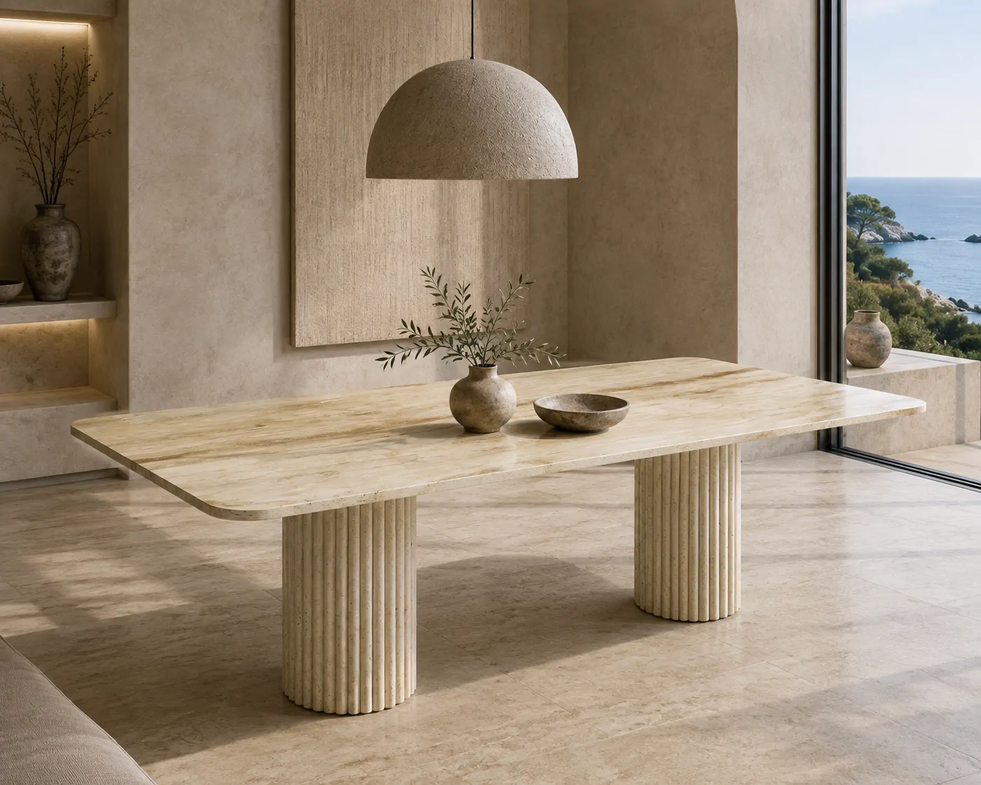 Soras Travertine Table