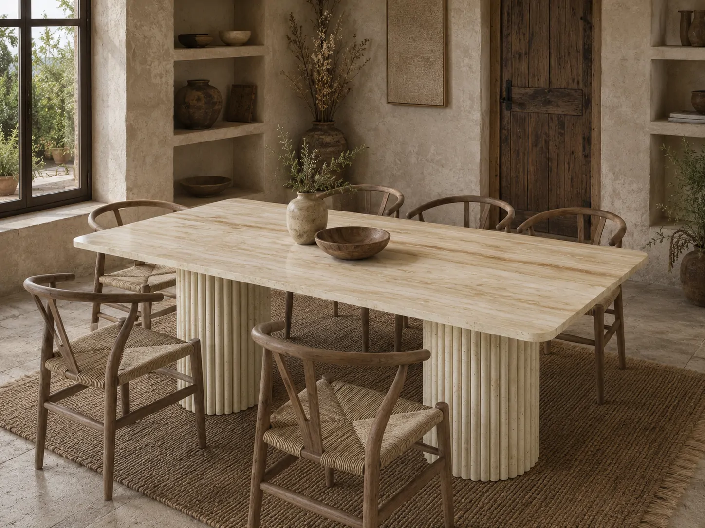 Alor Travertine Table